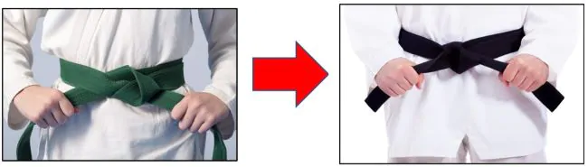Green Belt upgrade to Black Belt